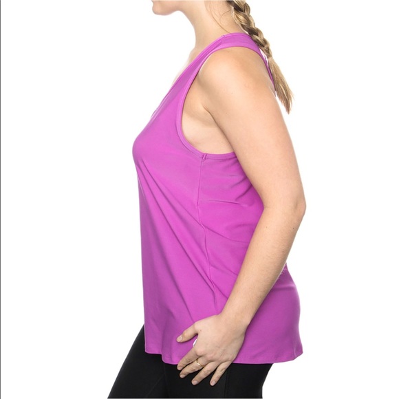Womens RBX Magenta Relaxed Fit Racerback Tank Top - Picture 2 of 3