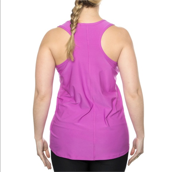 Womens RBX Magenta Relaxed Fit Racerback Tank Top - Picture 3 of 3