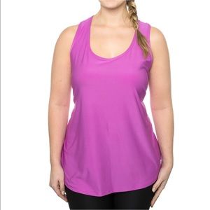 Womens RBX Magenta Relaxed Fit Racerback Tank Top