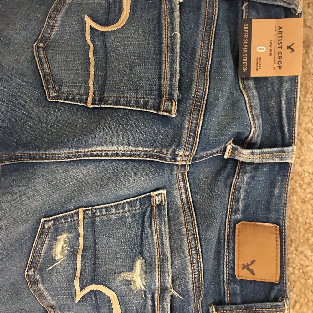 Size 0 CROP American eagle jeans