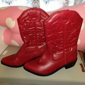 🔹Rampage🔹Red Cowgirl Boots