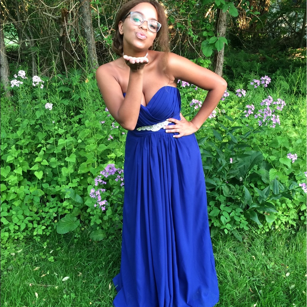 Royal blue dress