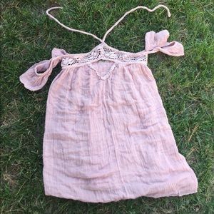 Jen Pirate Booty pink off the shoulder top