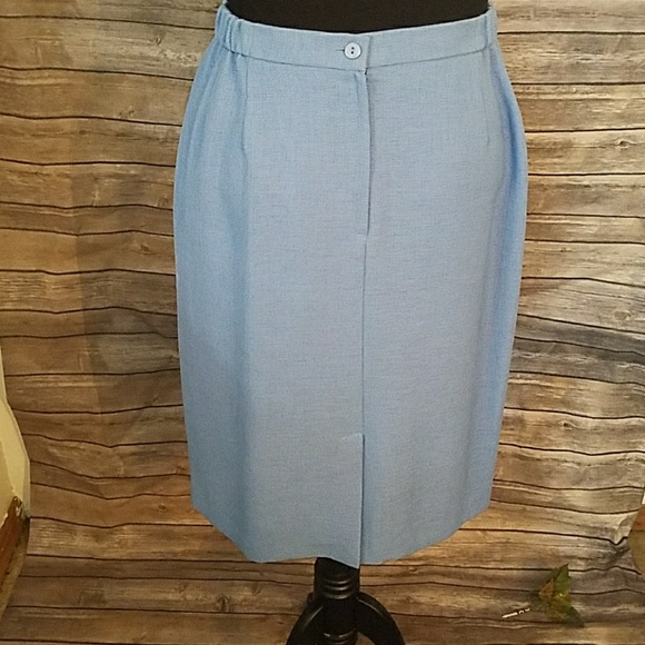 Two-Piece Light Blue Skirt Set - Picture 7 of 8