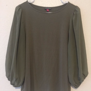 Vince Camuto Olive Green Blouse