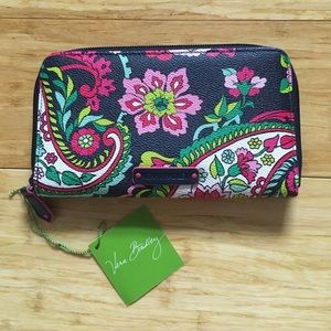 Vera Bradley Accordion Wallet Petal Paisley