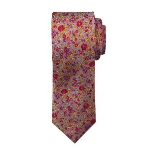 Pink Flowers Tie