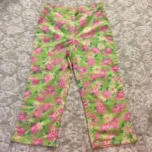 Lilly Pulitzer Girls Crop / Capri Pants Sz 8