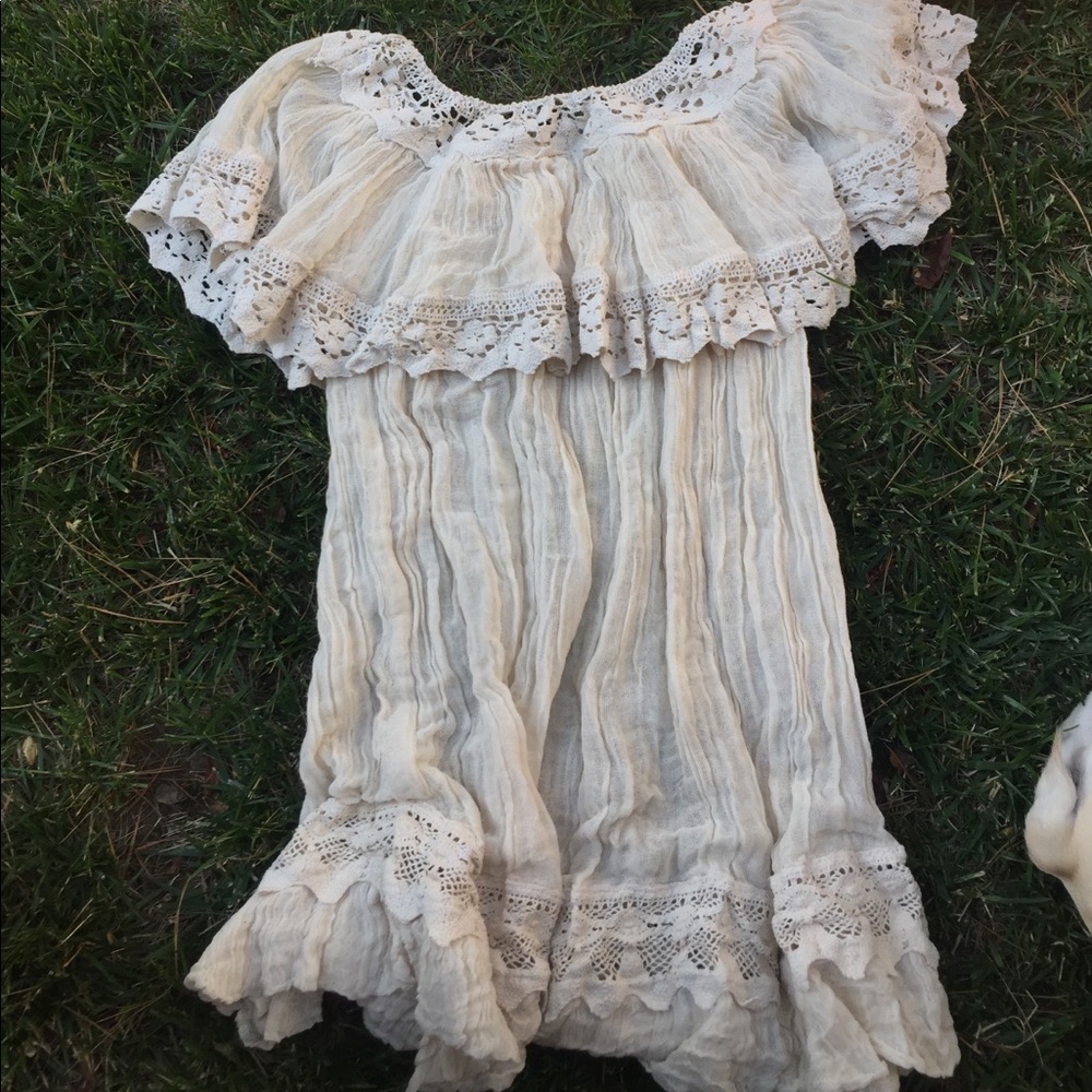 Off the shoulder jens pirate booty dress