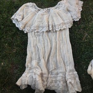 Off the shoulder jens pirate booty dress