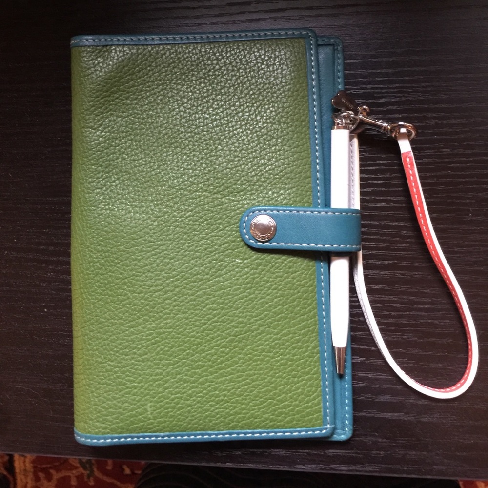 Coach checkbook holder/wallet