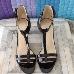 Nine West Women's Black Kitten Heel Sandal