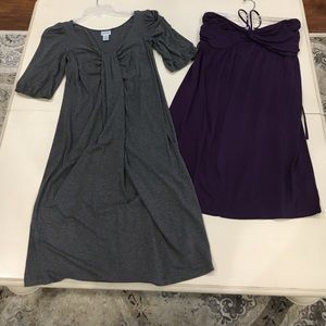 2 Motherhood Maternity Dresses, SZ MEDIUM