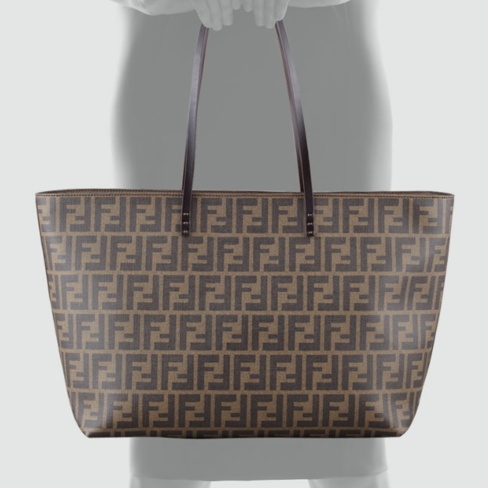Fendi Zucca Roll Tote~ Tobacco