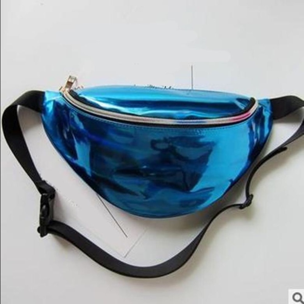 Hologram Blue Fanny Pack