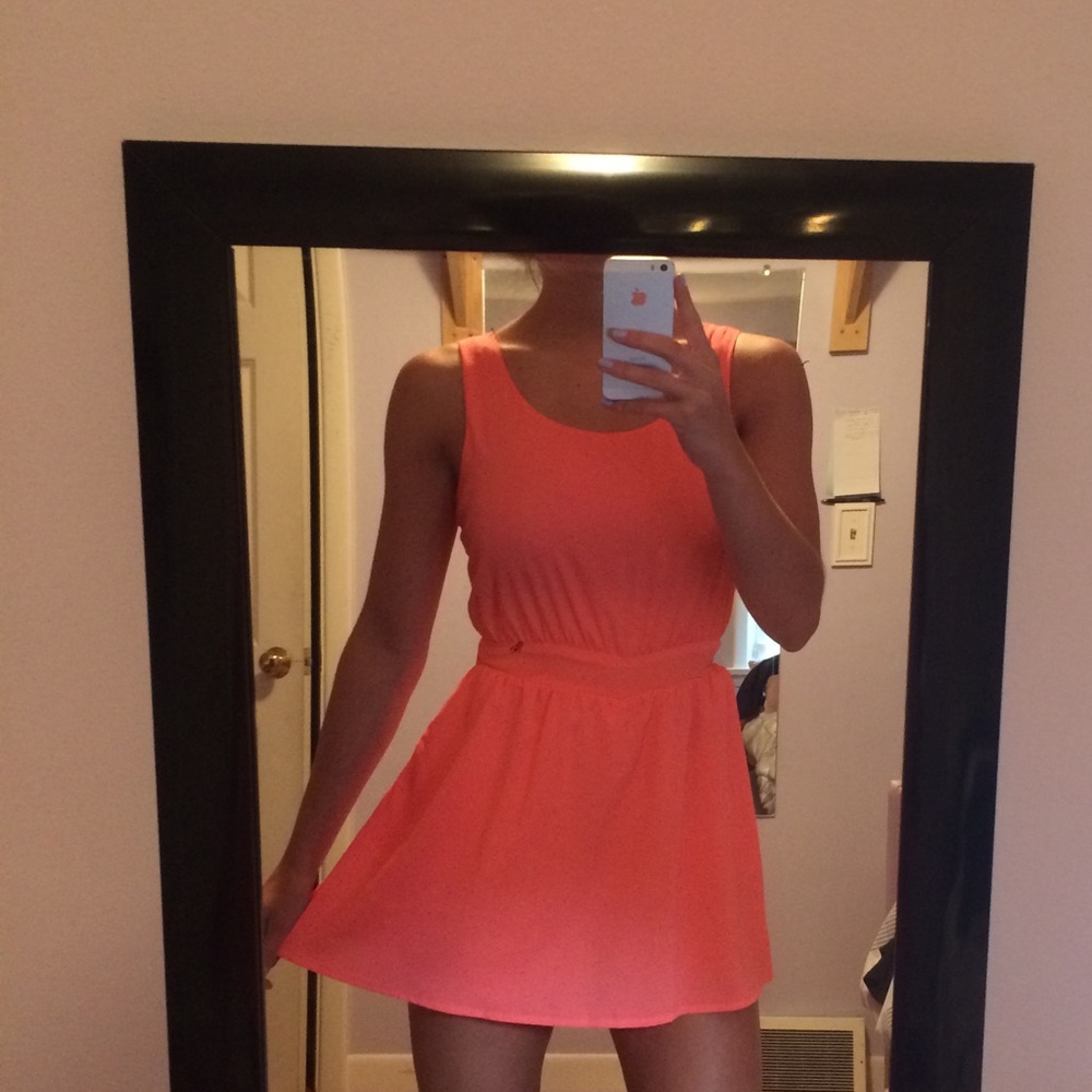 Coral color dress