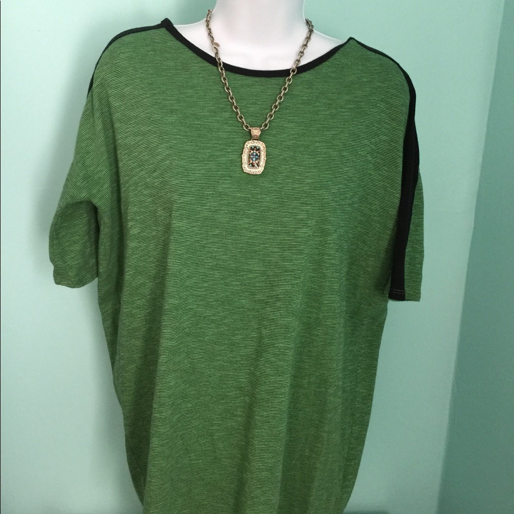 Lularoe green and black Irma
