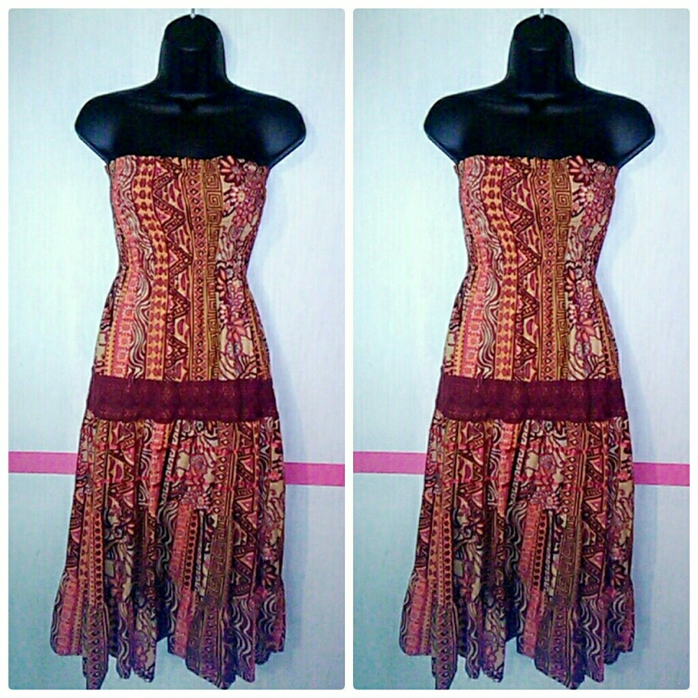 Beautiful evening sundress.strapless