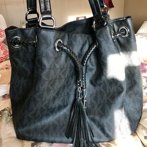 Michael Kors Black Logo Tote Purse