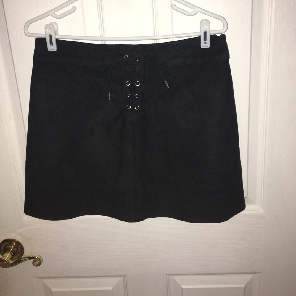 Abercrombie faux suede leather skirt