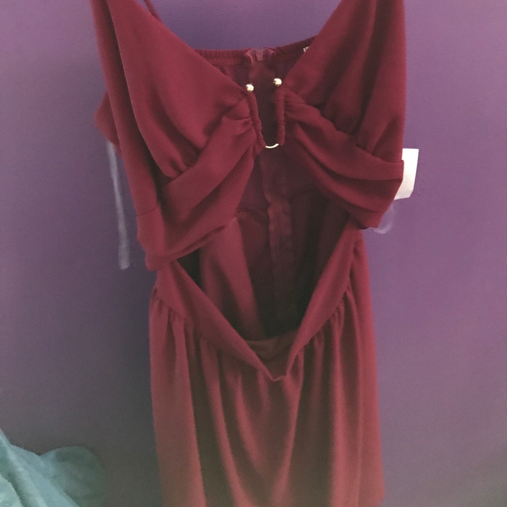 Stylish maroon dress