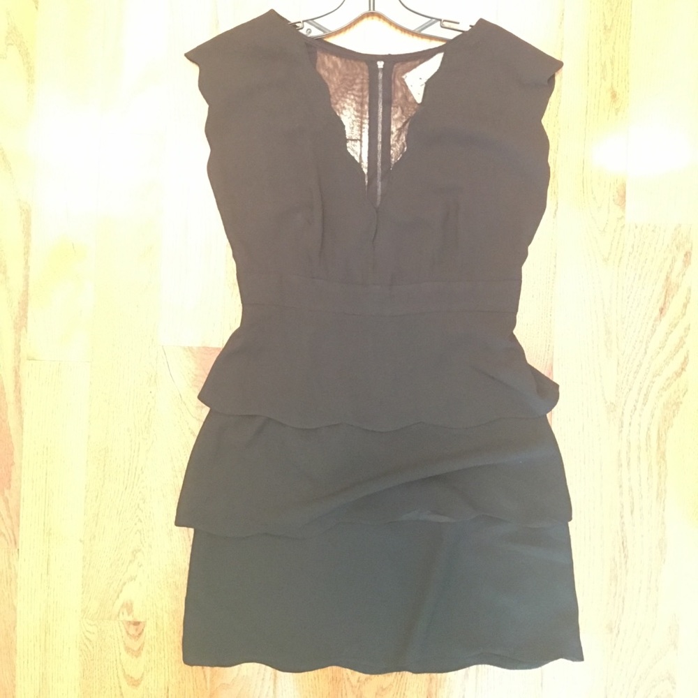 NWT Urban Outfitters sheer cutout layered dress