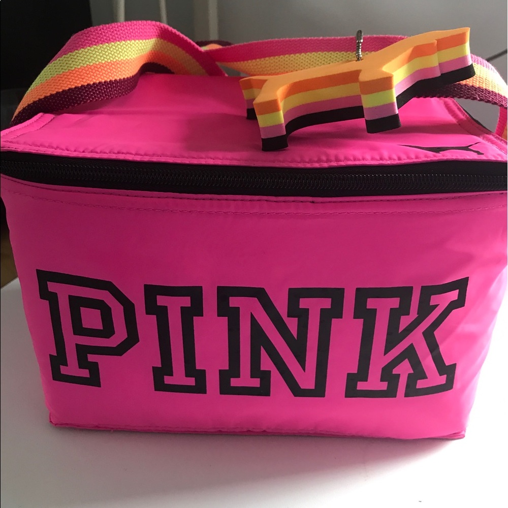 Pink lunch bag