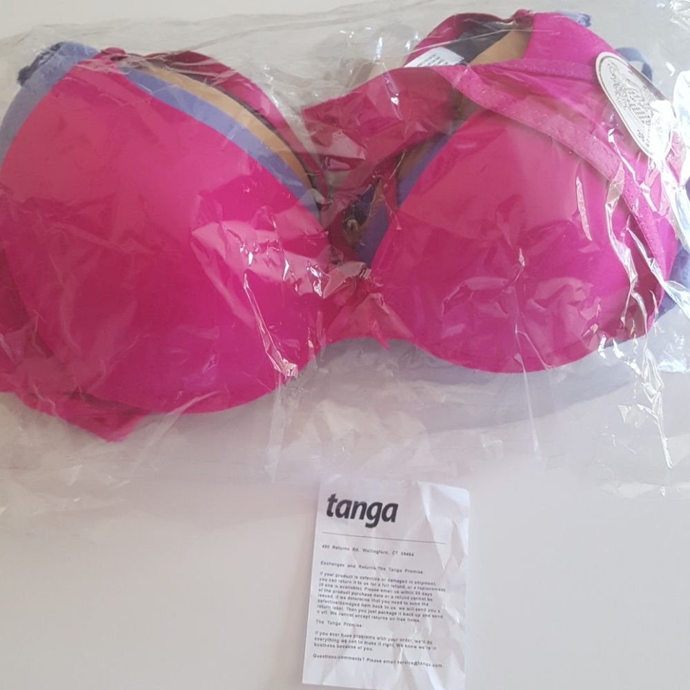 Set of 6 38C Tanga bras true 30 C