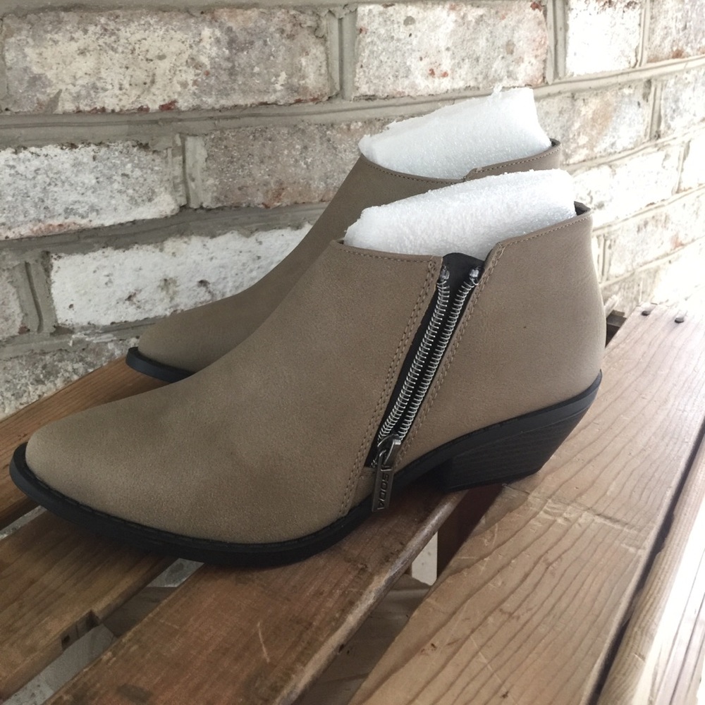 Tan booties