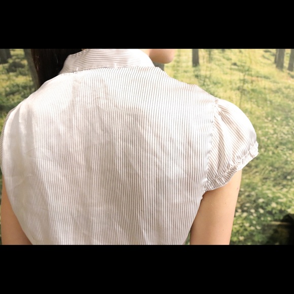 Flirty, Pinstripe Blouse - Picture 3 of 4