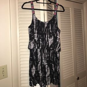 Target Black & White Tie Dye Romper