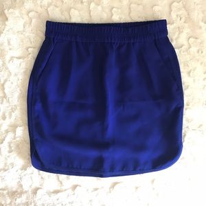NWT JCrew Blue Skirt with Pockets Petite