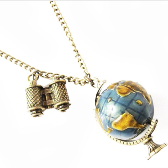 3D Globe Necklace --Perfect for travel lovers!! - Picture 2 of 2