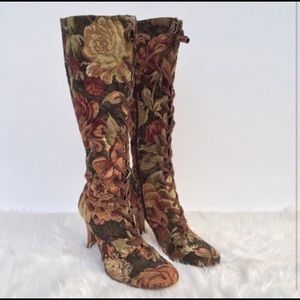 "Love Witch" 🌙 Victorian Tapestry Boots 🍂✨
