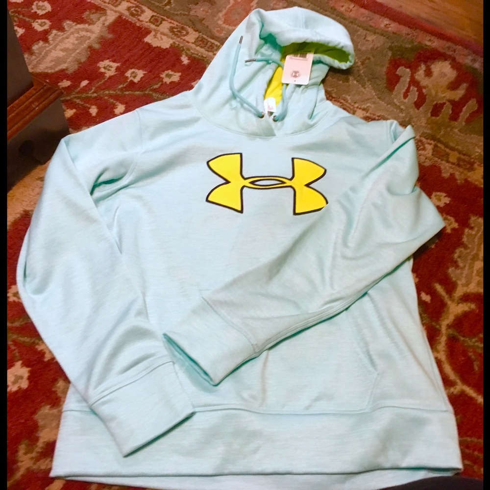 Women's Under Armour Large Coldgear Aqua Hoodie
