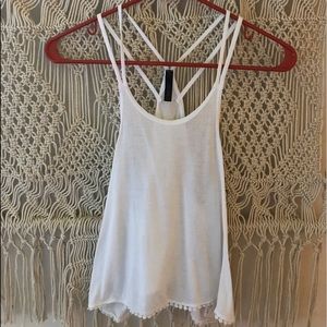 Full Tilt Breezy White Tank Top