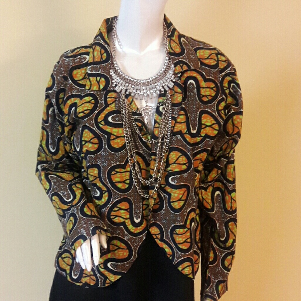 Ankara inspired blazer