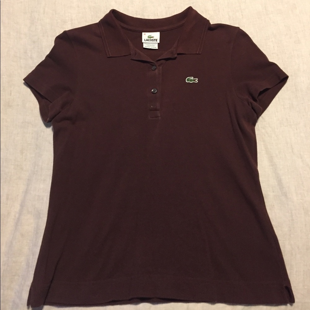 Lacoste brown polo slim fit size 40