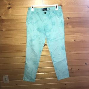 aqua pants from American Eagle