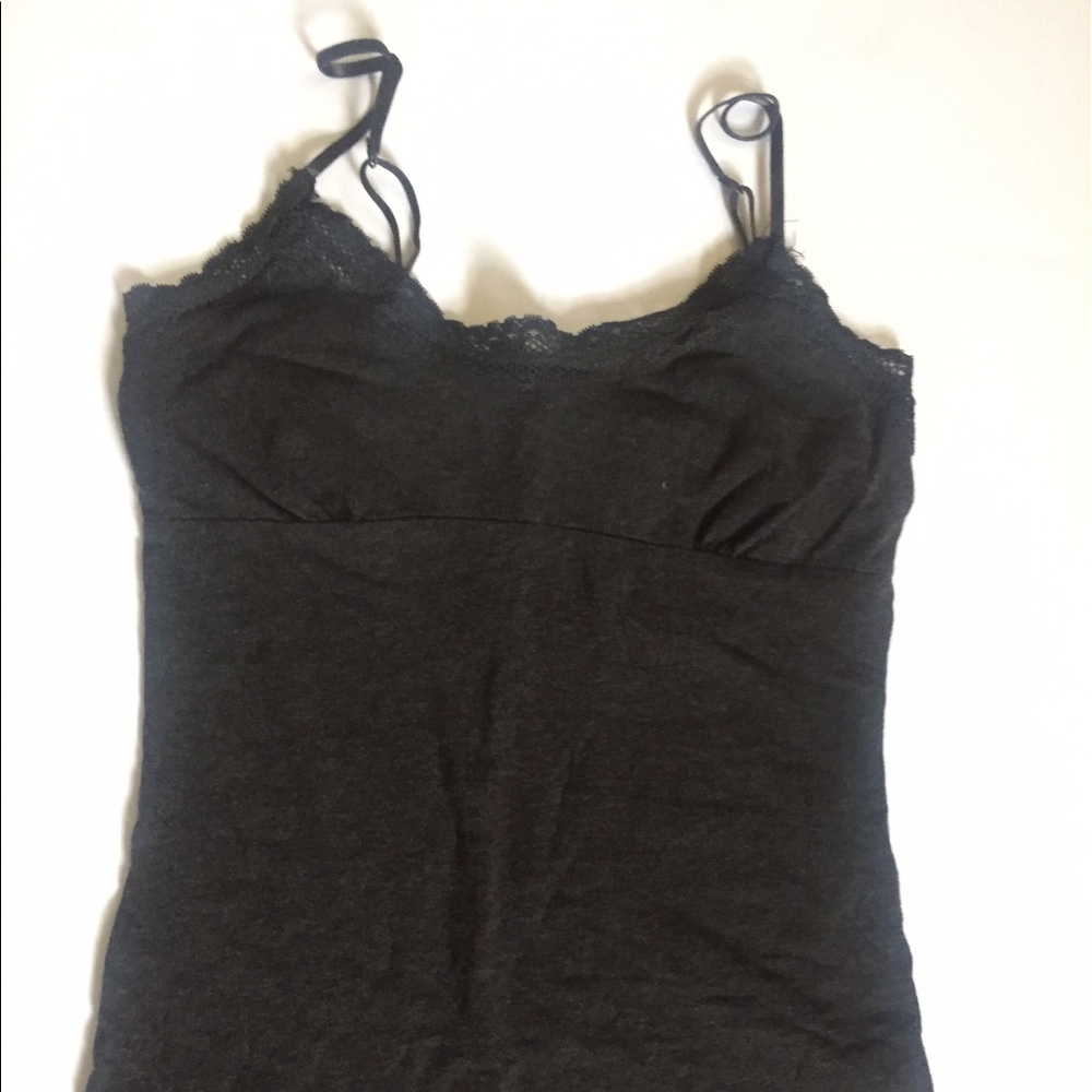 Women's dark gray tank top