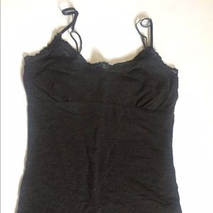 Women's dark gray tank top