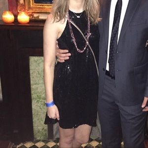Formal/Semi Formal Black Sequin Dress