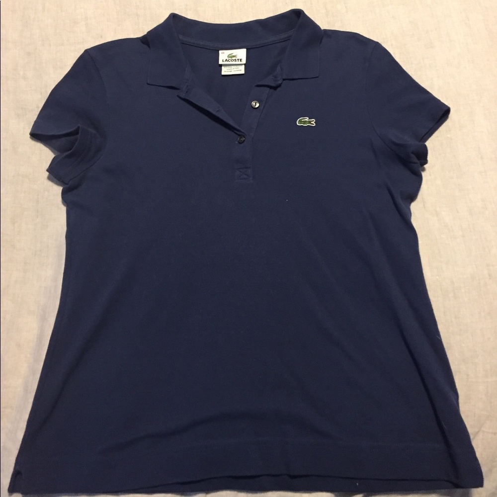 Lacoste navy polo classic fit size 44
