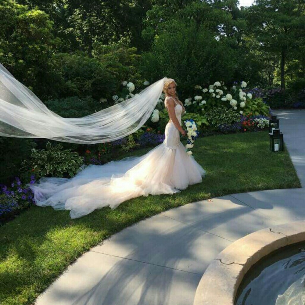 Cathedral wedding veil