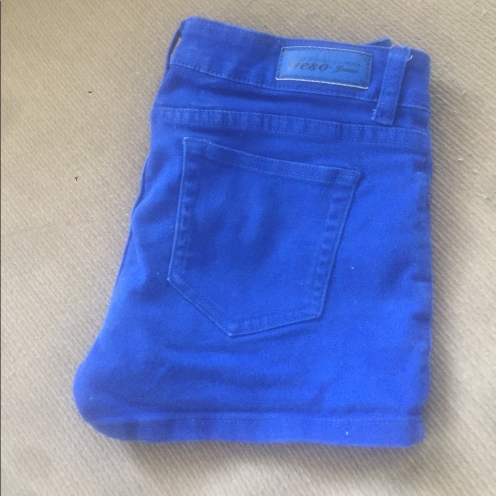Royal blue shorts