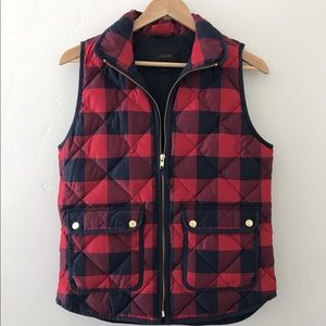Jcrew XS buffalo check vest