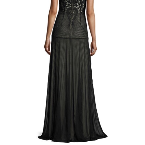 Alice and Olivia Sleeveless Beaded Tulle Gown - Picture 4 of 4