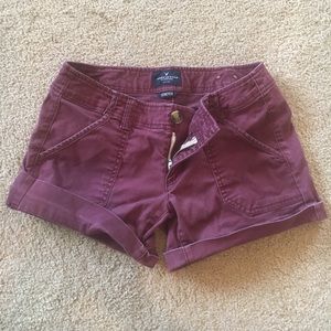 Women's Maroon shorts