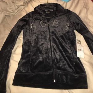 NWT Navy BCBG Jacket With Sparkles