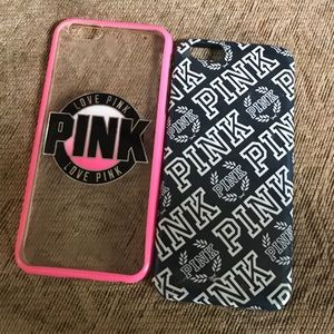 2 PINK iPhone 6/6s cases